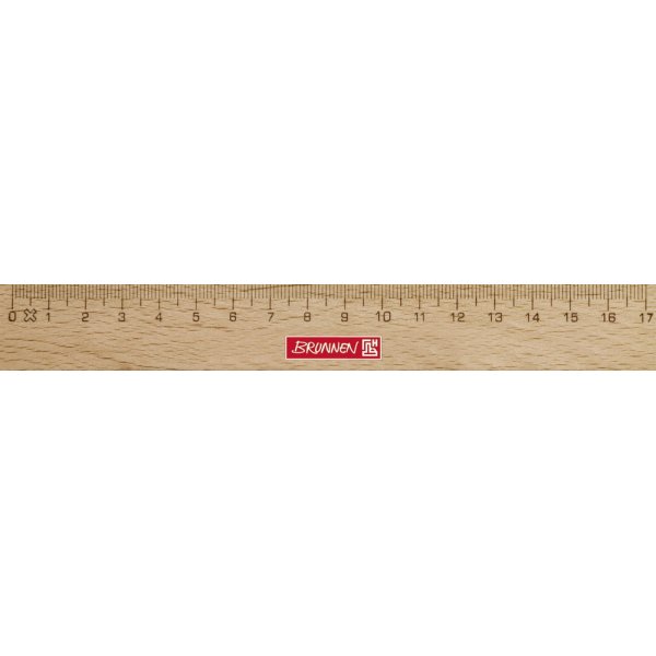 Holzlineal 17 cm