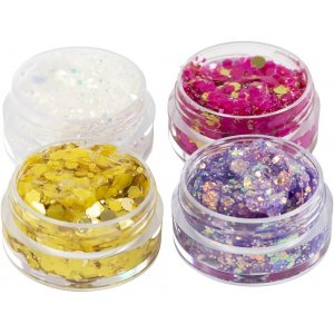 Glitzerknete, gemischte Farben 4x5 ml Glitzerknete, gemischte Farben 4x5 ml