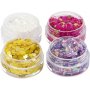 Glitzerknete, gemischte Farben 4x5 ml
