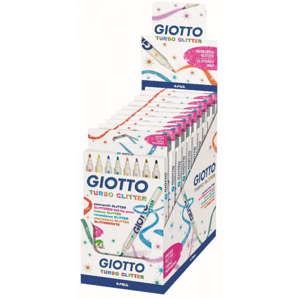 Giotto Glitter Filzstift - 8er-Pack