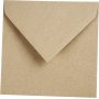 Recycelter Umschlag - Natur - 16 x 16 cm - 50 Stk