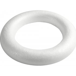 Ring mit flacher Rückseite - weiß - 35 cm Ring mit flacher Rückseite - weiß - 35 cm