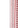Strasssteine - rot - 2-8 mm - 140 Stk