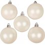 Christbaumkugeln - Wei - Perlmutt - 6 cm - 20 Stk
