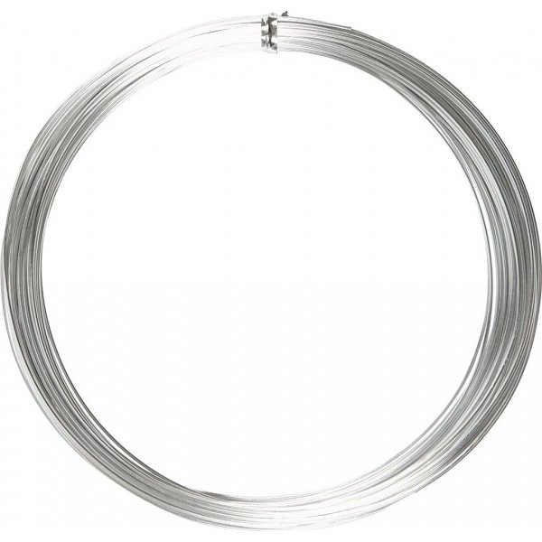 Aluminiumdraht - 1 mm - Silber - 16 m