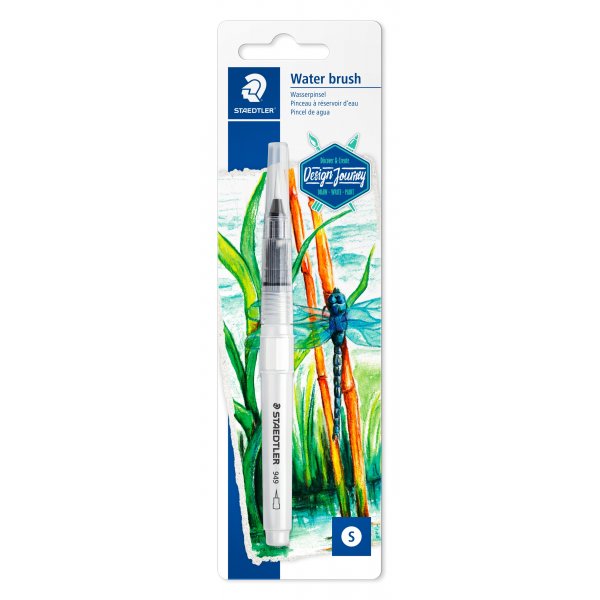 Mit Wasserbehlter bestreichen