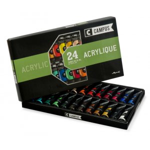 Acrylfarben-Set Campus - 24 x 21 ml Tuben Acrylfarben-Set Campus - 24 x 21 ml Tuben