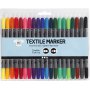 Textilmarker - Standardfarben - 20 Stk