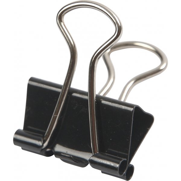 Clips - schwarz - 19 mm - 40 Stk
