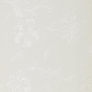 Wachstuch mit geprägtem Blumenmotiv - Weiß Wachstuch mit geprägtem Blumenmotiv - Weiß