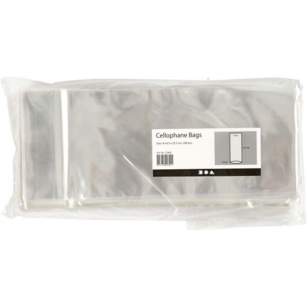 Zellophantten fr Karten 9 x 6,5 cm - 200 Stk