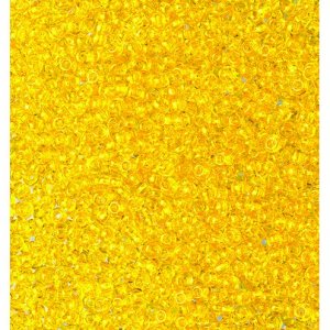 Rocailleperlen transparent - gelb Rocailleperlen transparent - gelb