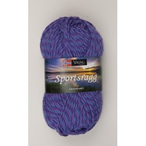 Wikingergarn Sportlappen 50g - Lila/Blau (589) SR Wikingergarn Sportlappen 50g - Lila/Blau (589) SR