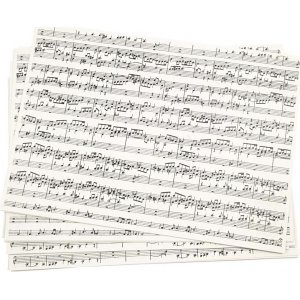 Karte mit Aufdruck - Notenblätter - A4 - 10 Blatt Karte mit Aufdruck - Notenblätter - A4 - 10 Blatt