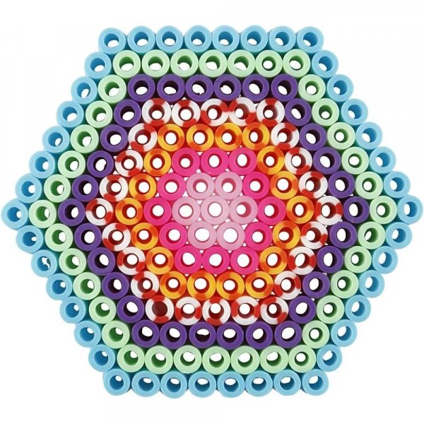 Perlenteller - Oval, Herz, Sechseck, Kreis, Quadrat, Stern - 7x7,5-10,5x9,5 cm - 6 Stk