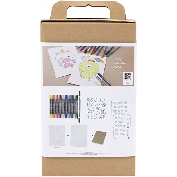 DIY Kit Draw - Pastellfarben - Gemischte Figuren