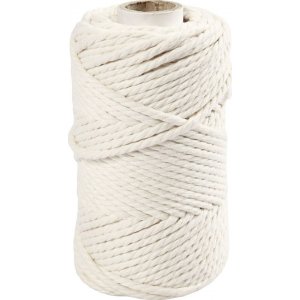 Makramee-Garn - gebrochenes Weiß - Ø4 mm - 55 m Makramee-Garn - gebrochenes Weiß - Ø4 mm - 55 m