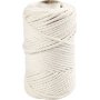 Makramee-Garn - gebrochenes Wei - 4 mm - 55 m