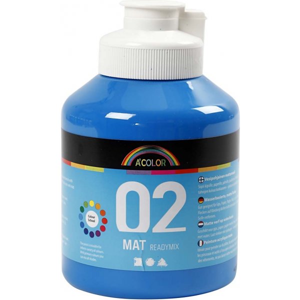 Schulfarbe - Acryl - Primrblau - matt - 500 ml