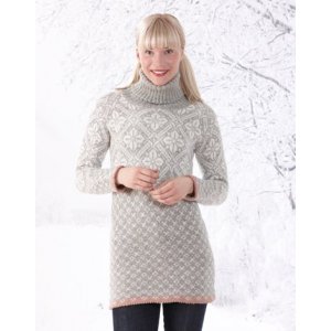 Strickanleitung - Muster gestrickte Tunika mit Polokragen Strickanleitung - Muster gestrickte Tunika mit Polokragen