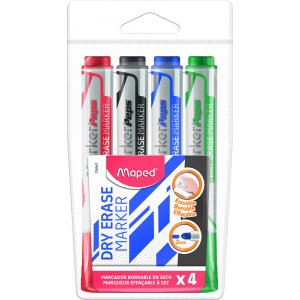 Whiteboard-Stiftset - Maped - Bullet 2 mm, 4er-Pack Whiteboard-Stiftset - Maped - Bullet 2 mm, 4er-Pack