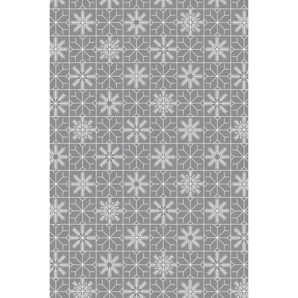 Gemustertes Wachstuch 140 cm - Schneeflocken