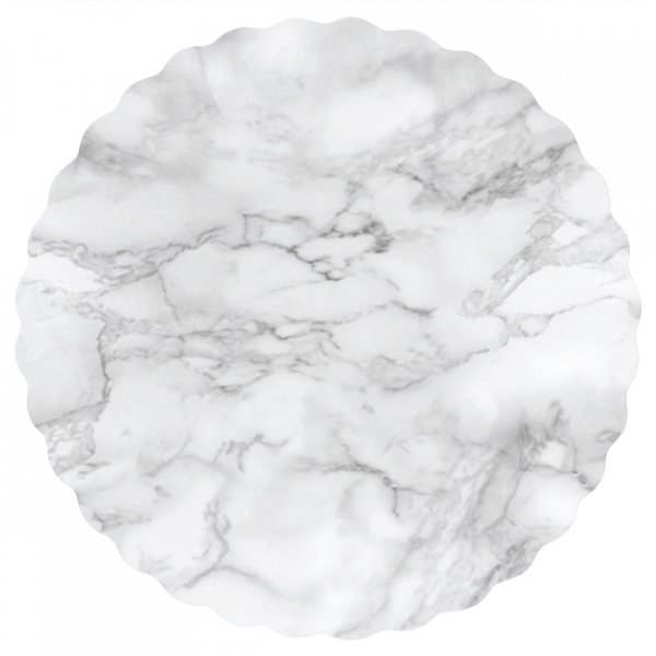 Wachstuch PVC rund Marmor
