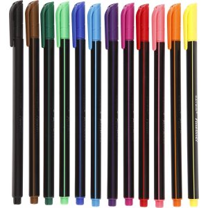 Colortime Fineliner Marker - gemischte Farben - 12 Stk Colortime Fineliner Marker - gemischte Farben - 12 Stk