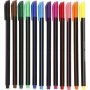 Colortime Fineliner Marker - gemischte Farben - 12 Stk