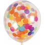 Luftballons mit Konfetti - transparent - 23 cm - 4 Stk