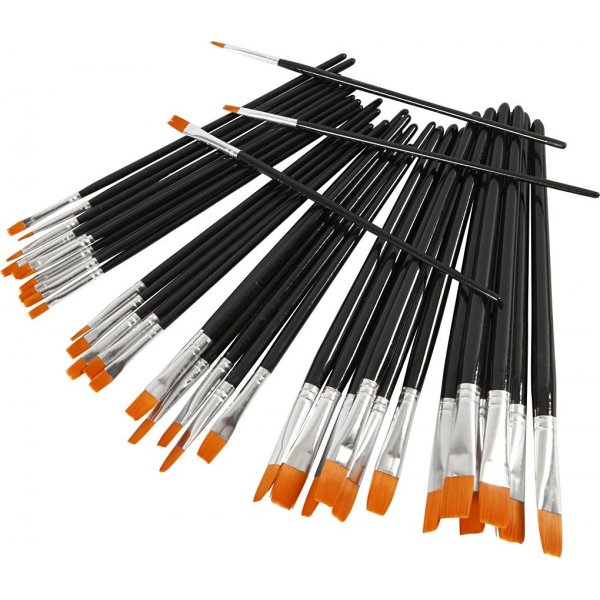YellowLine Pinselset - Nr. 0+2+4+8+12+16 - 36 Stk