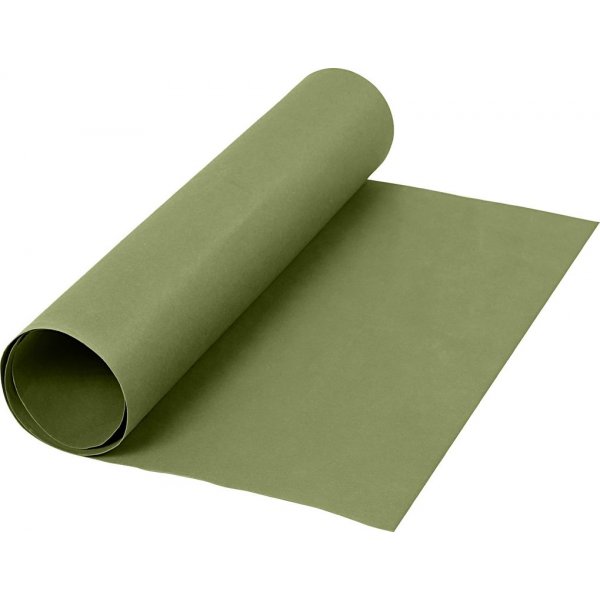 Lederpapier - grn - einfarbig - 1 m