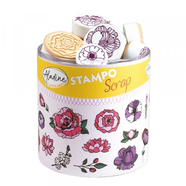 Briefmarken Stampo 31+1 Teile - Blumen