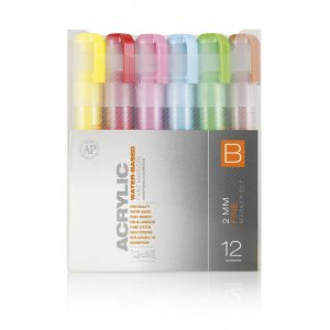 Montana Acrylmarker-Set - 2 mm, 12 Stifte - B Montana Acrylmarker-Set - 2 mm, 12 Stifte - B