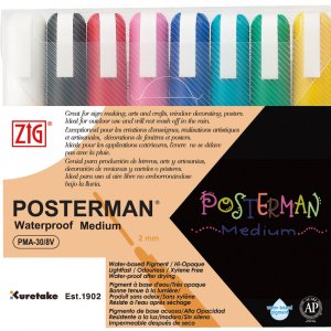 Markierstift ZIG Posterman 2mm - 8 Farben Markierstift ZIG Posterman 2mm - 8 Farben