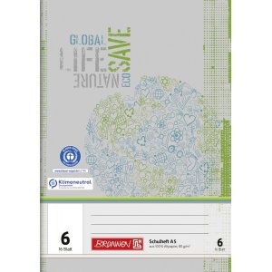 Schulheft - A5-Recyclingpapier (32 Seiten) Schulheft - A5-Recyclingpapier (32 Seiten)