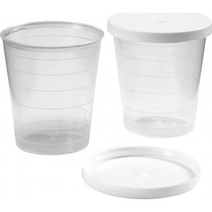 Becher mit Deckel - 30 ml - 75 Stk Becher mit Deckel - 30 ml - 75 Stk