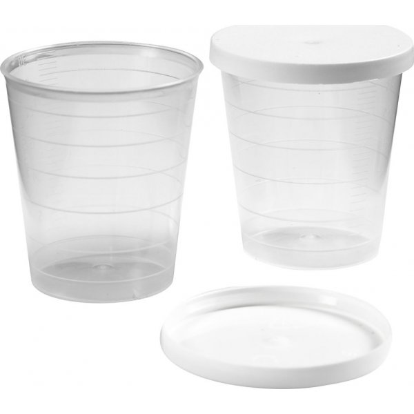 Becher mit Deckel - 30 ml - 75 Stk