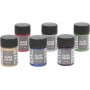 Glasfarbe Metall - Mischfarben - 6 x 30 ml