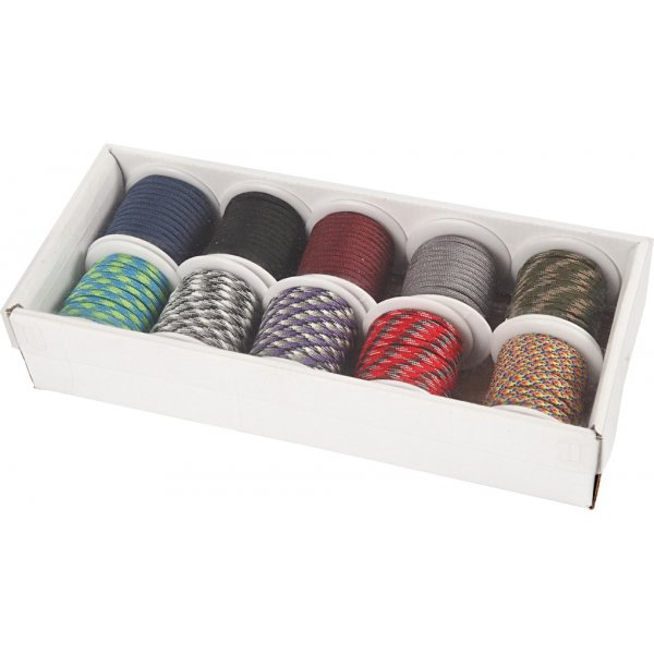 Krawattenschnur - gemischte Farben - 10 x 10 m