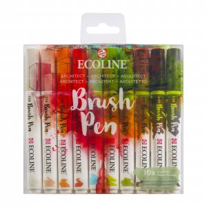 Ecoline Pinselstift 10er-Pack - Architekt Ecoline Pinselstift 10er-Pack - Architekt