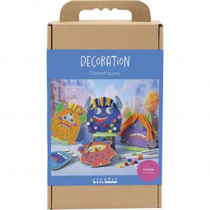 DIY-Deko-Set Monster, gemischte Farben, 8-teilig