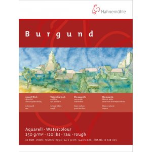 Aquarellblock Hahnemühle Burgund 250g Aquarellblock Hahnemühle Burgund 250g