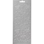 Aufkleber - Silber - Sterne - 10 x 23 cm