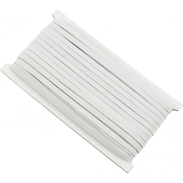 Gummiband - wei - 50 m