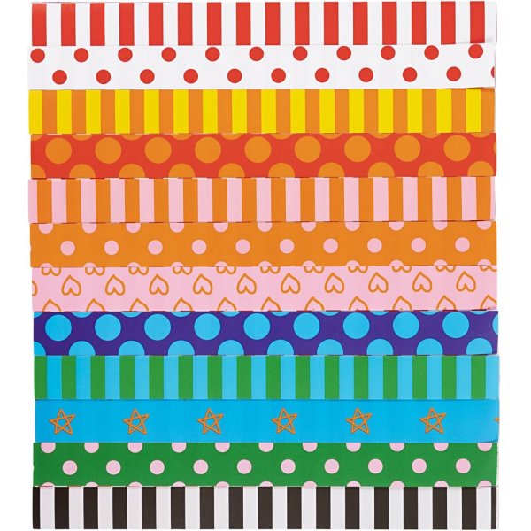 Girlandenstreifen mit Aufdruck - Gemustert - 2400 Stk