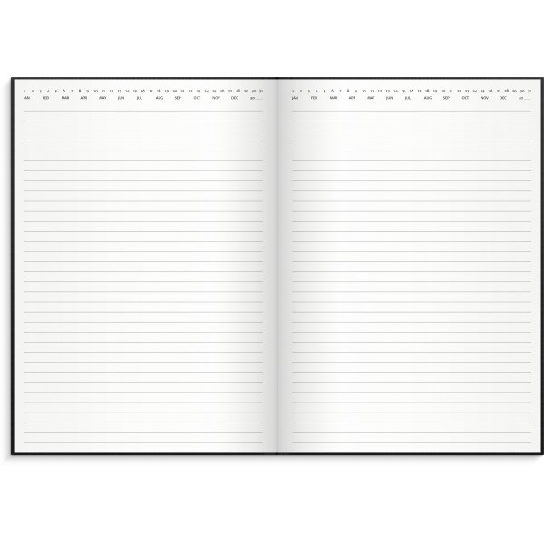 Notizbuch - Schwarz - liniert A4