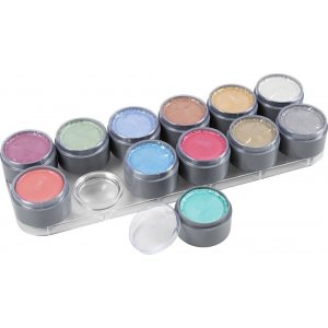 Grimas Gesichtsfarbe - Make-up-Palette - Perlmuttfarben - 12 x 15 ml Grimas Gesichtsfarbe - Make-up-Palette - Perlmuttfarben - 12 x 15 ml