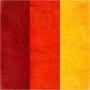 Kardierte Wolle - Gelb/Terrakotta-Harmonie - 3 x 10 g
