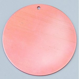 Anhänger ø 42 mm - rund 1-Loch Anhänger ø 42 mm - rund 1-Loch